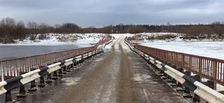 О закрытии движения по наплавному мосту.